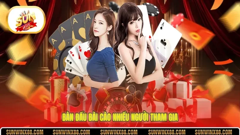Bàn đấu bài cào nhiều người tham gia