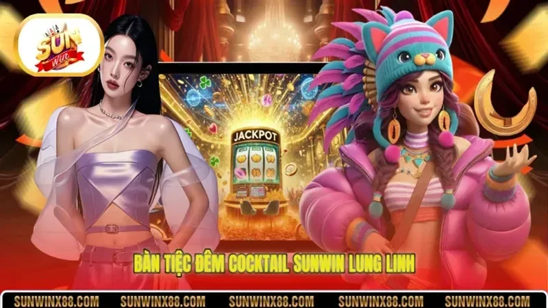 Bàn tiệc Đêm Cocktail Sunwin lung linh