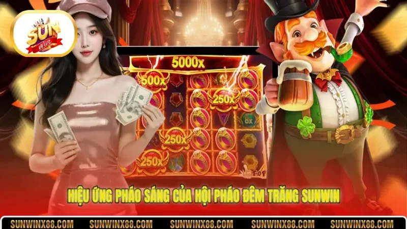 Hiệu ứng pháo sáng của Hội Pháo Đêm Trăng Sunwin